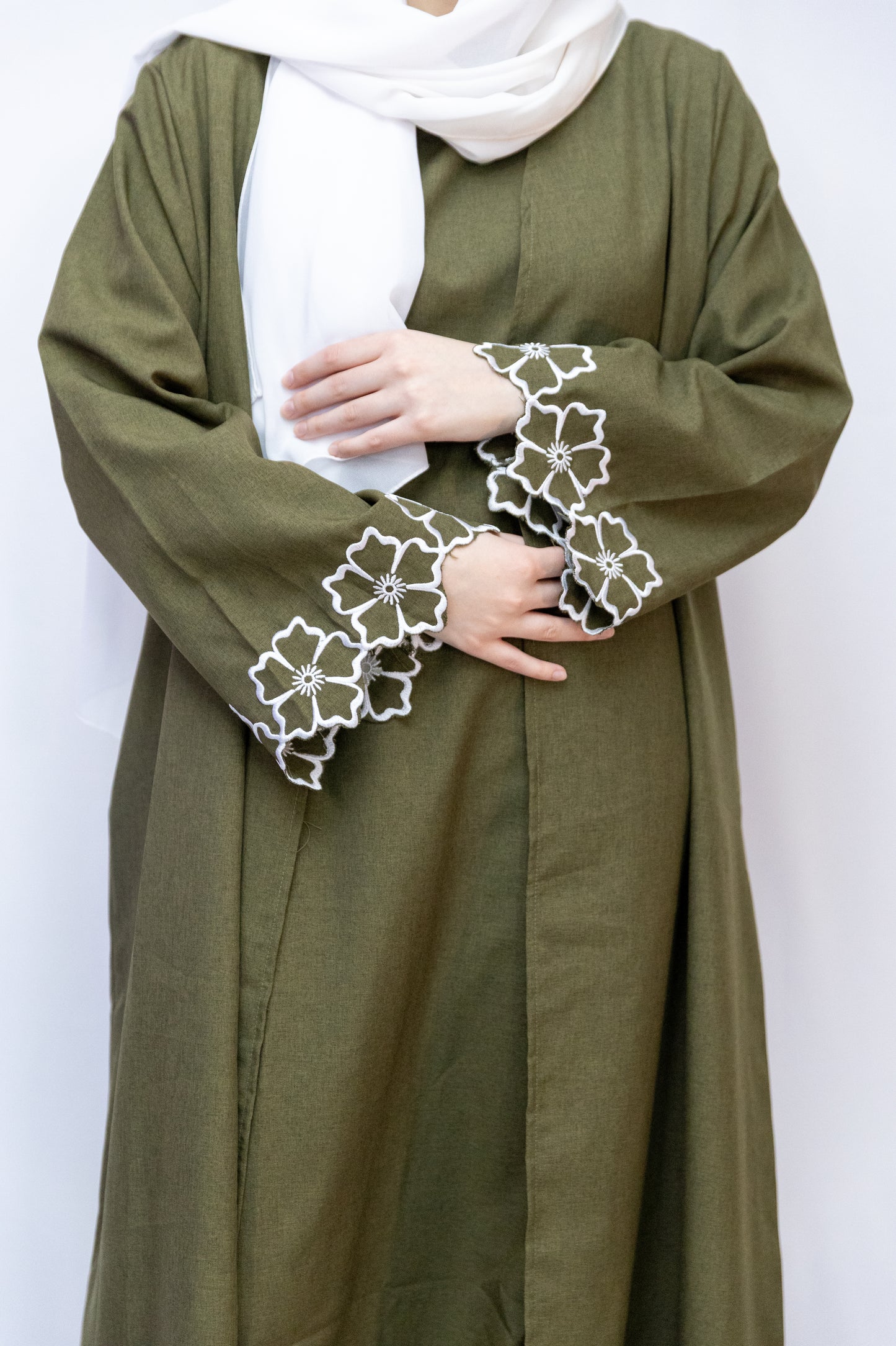 Fulla 2 piece abaya - Army Green