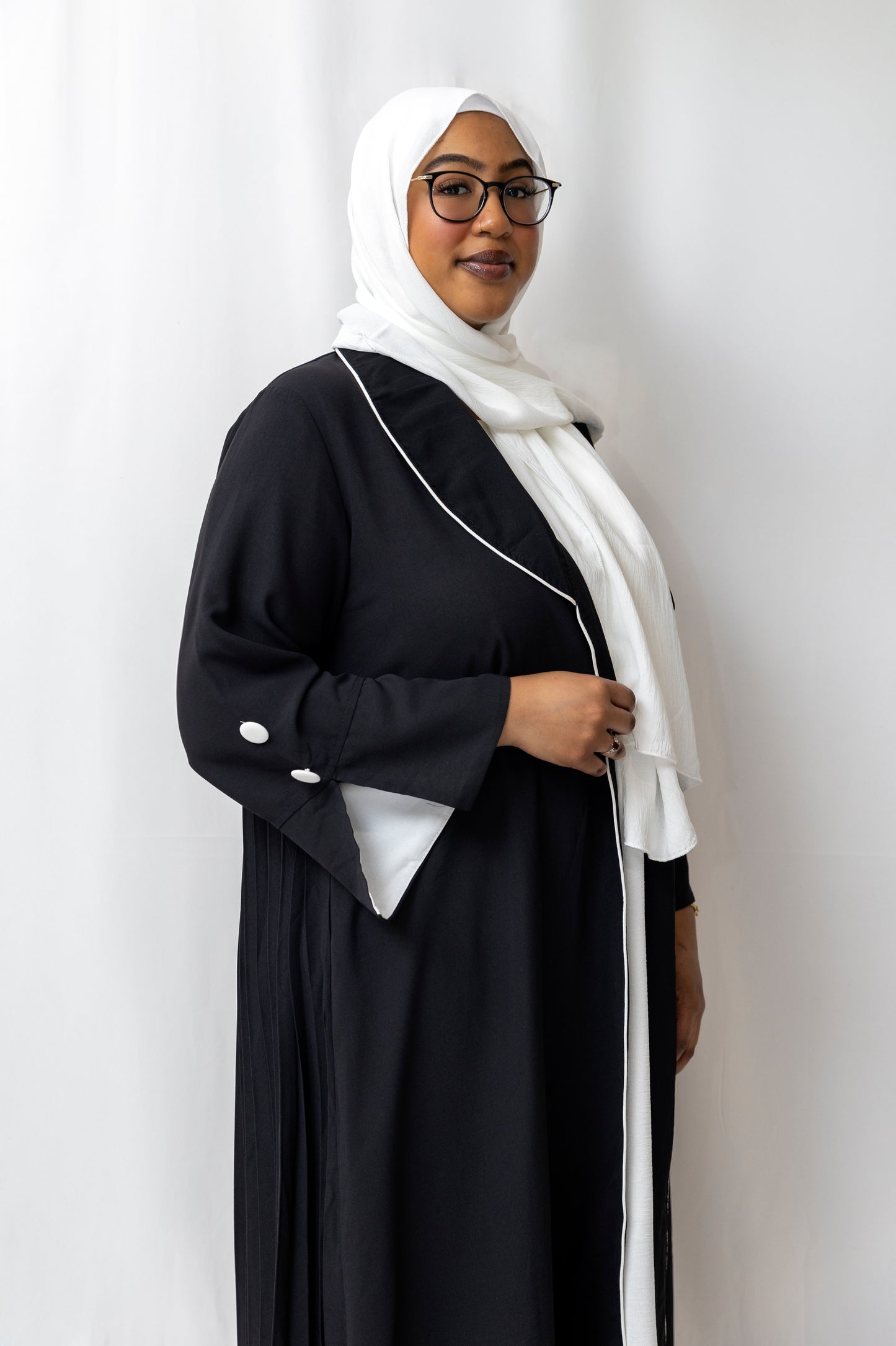 Under Abaya Dress - White