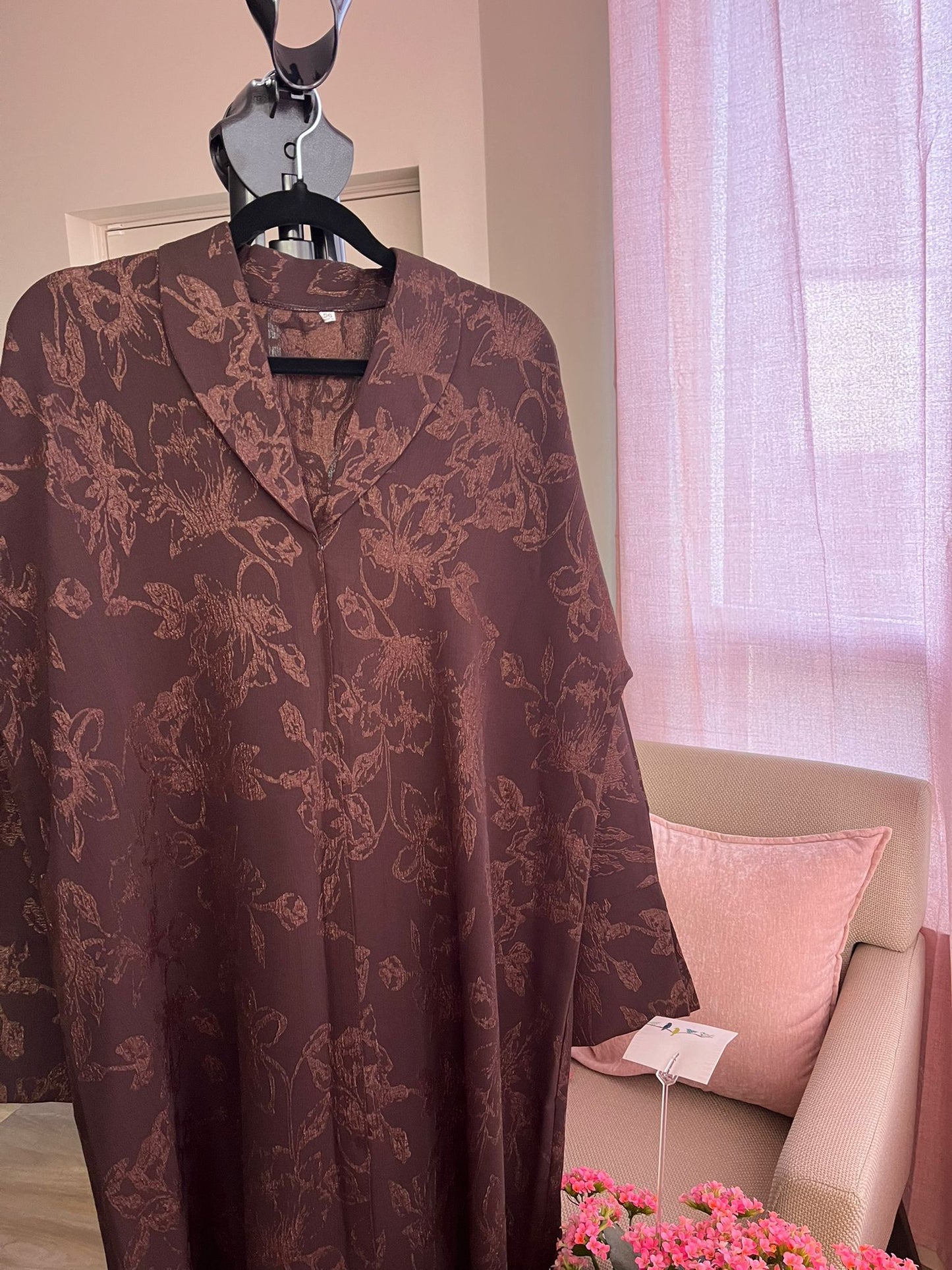 Mocha Bloom Abaya