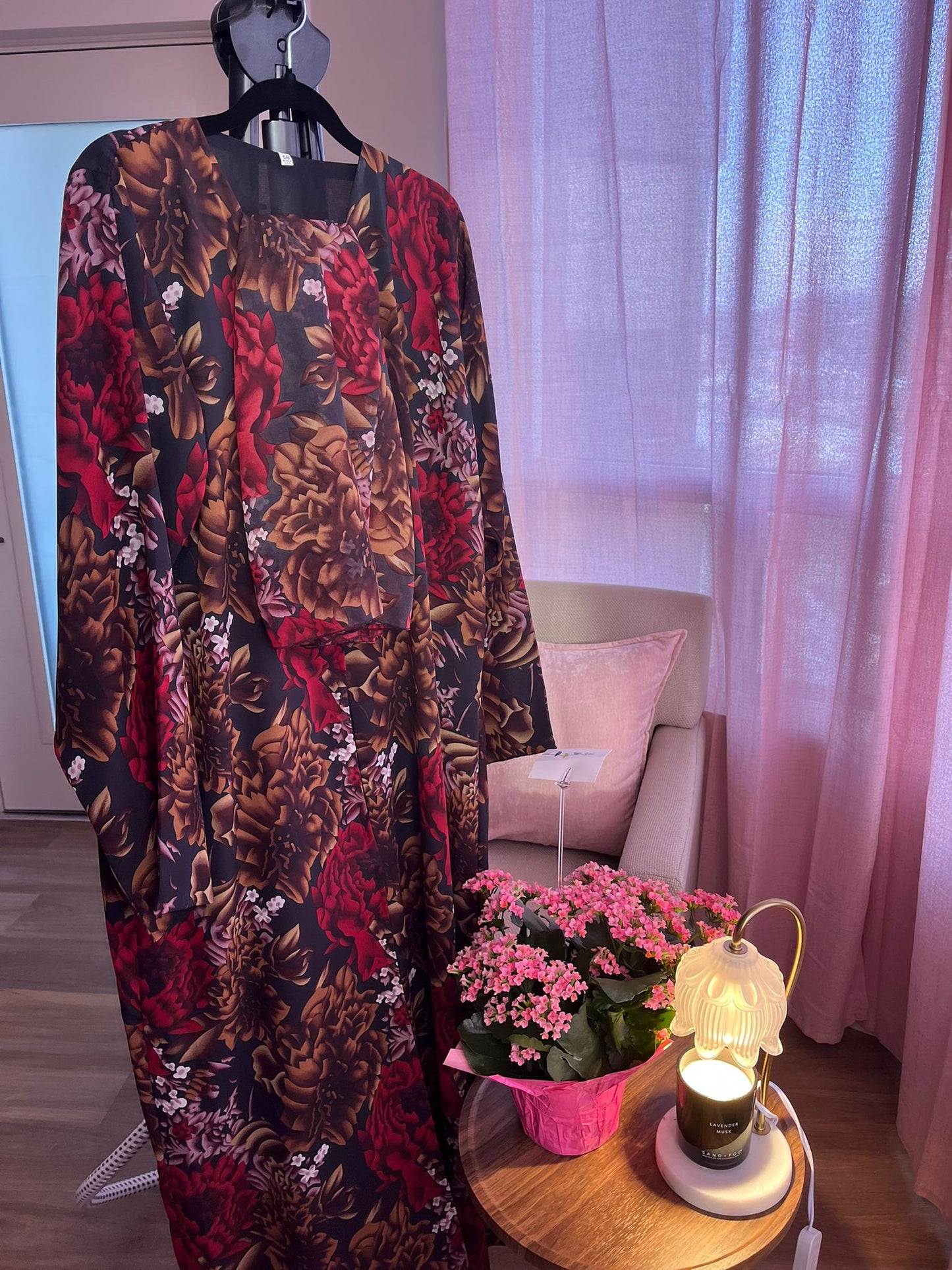Rosy Abaya Set