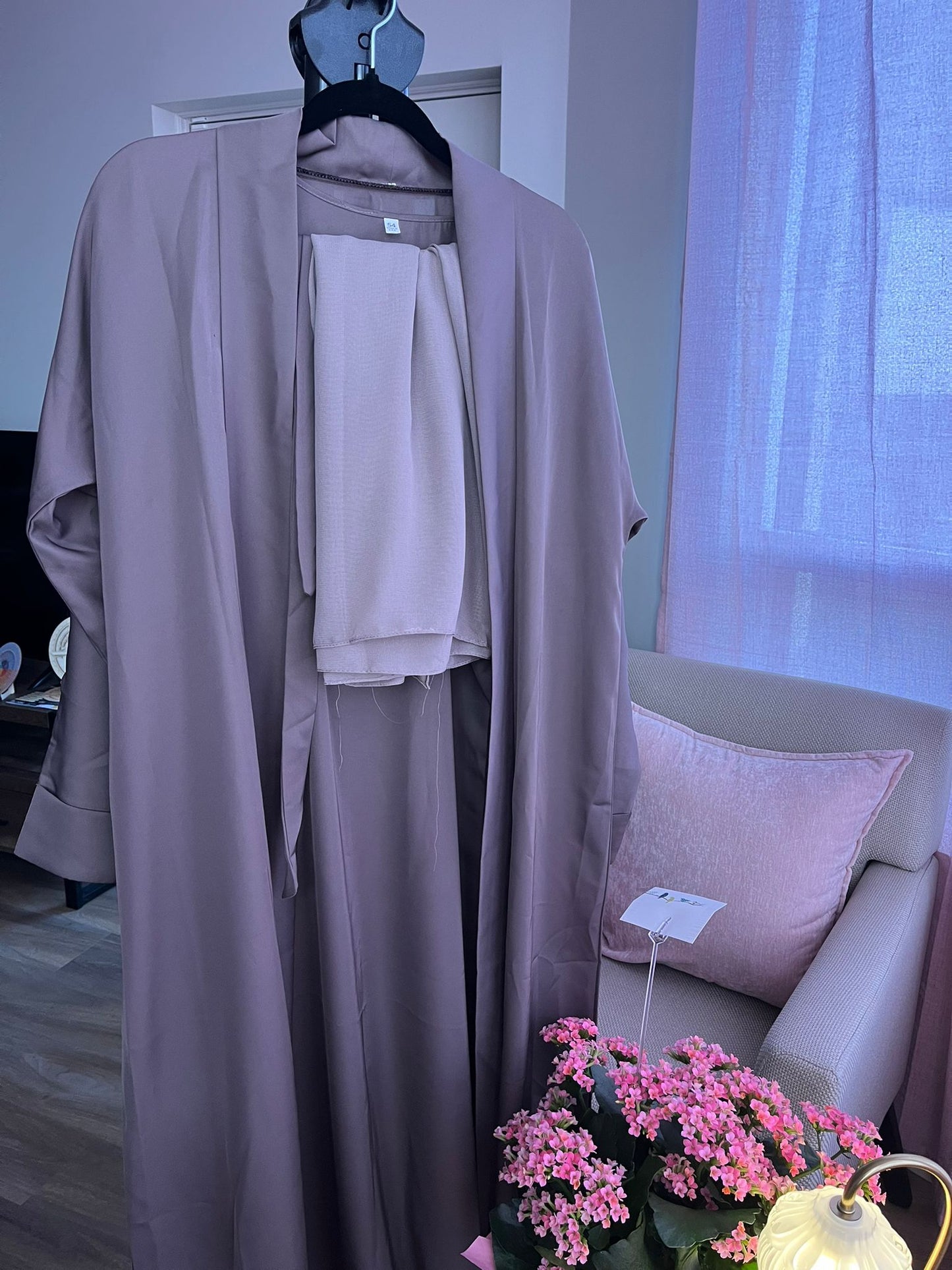 Silhouette Luxe 4 Piece Abaya Set - Mocha