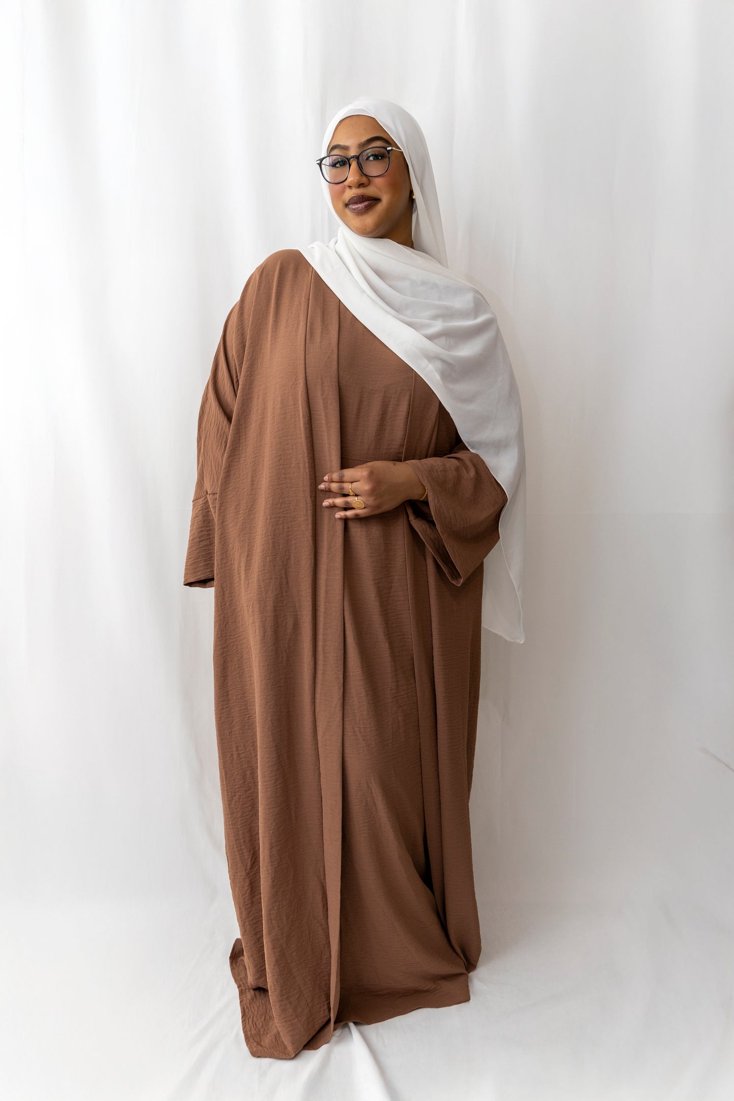 2 Piece Abaya set - Brown