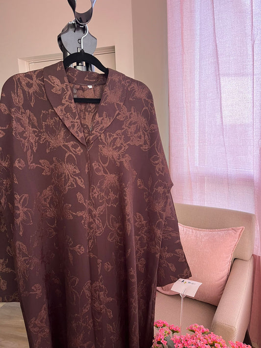 Mocha Bloom Abaya